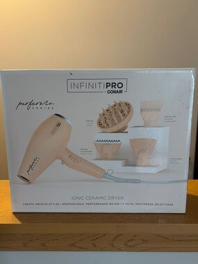 Conair InfinitiPRO Ionic Ceramic Hair Dryer in Blush